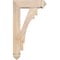 Ekena Millwork Merced Arts and Crafts Smooth Bracket w/ Offset Brace, Douglas Fir, 5 1/2"W x 16"D x 28"H BKT0604X16X28MRC03SDF - alternate 3